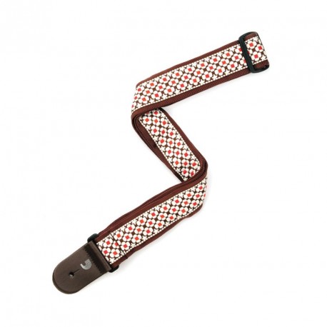 Red and Brown Flower Jacquard
