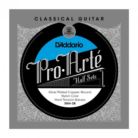 SNH-3B Pro-Arte Classical Halfsets Silver Hard Tension