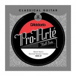BNN-3T Pro-Arte Classical Halfsets Black Nylon Normal Tension