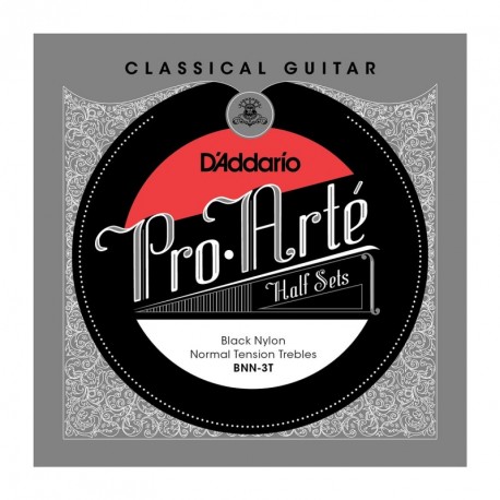 BNN-3T Pro-Arte Classical Halfsets Black Nylon Normal Tension