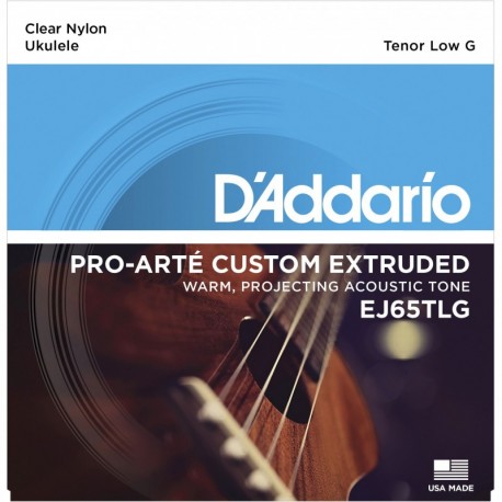 EJ65TLG Pro-Arté Custom Extruded Nylon Ukulele Strings, Tenor Low-G