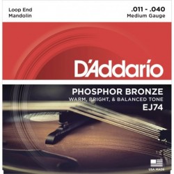 EJ74 Mandolin Strings, Phosphor Bronze, Medium, 11-40