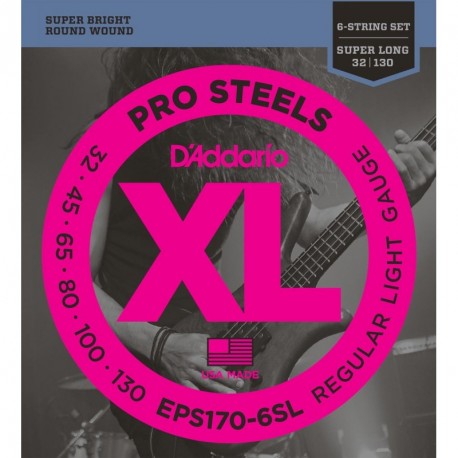 EPS170-6SL ProSteels 6-String Bass, Light, Super Long Scale [32-130]