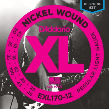 EXL170-12 Nickel Wound 12-String Bass, Light, [18-45]