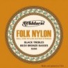 EJ34 Folk Nylon, Ball End, 80/20 Bronze/Black Nylon