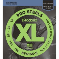 EPS165-5 ProSteels 5-String Bass Custom Light Lon Scale [45-135]